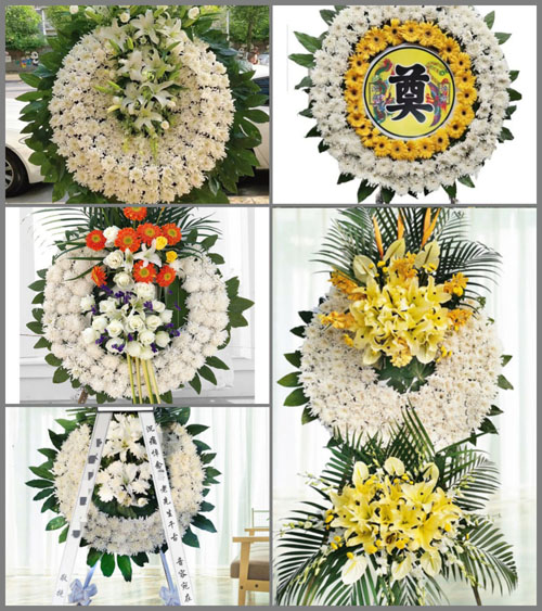 湖北孝感市大悟县刘集镇长冲村花圈速递